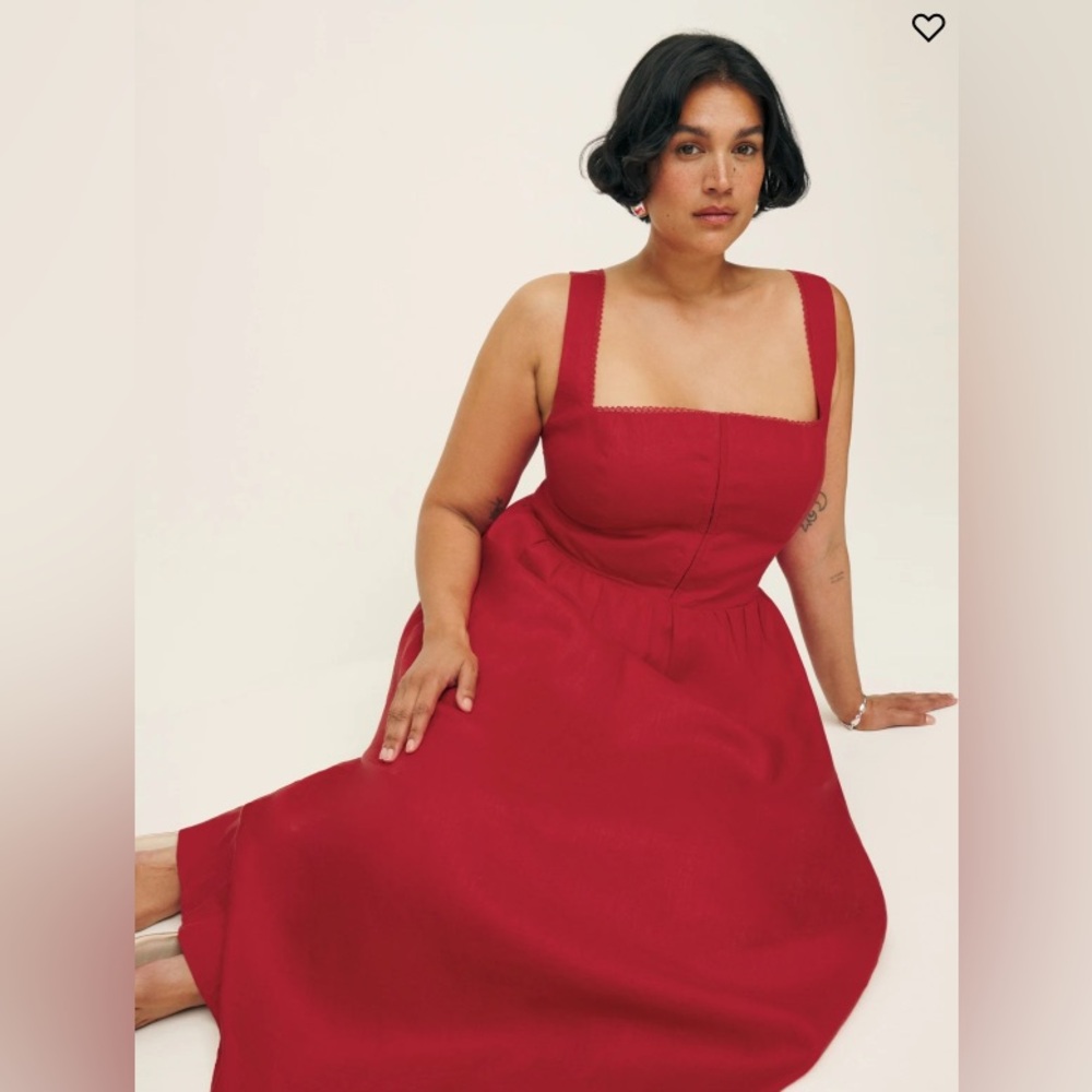 Reformation Tagliatelle Cherry Dress